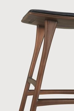 Osso counter stool - Brown - 57 x 33 x 69 cm (10110181) by Ethnicraft - view 5