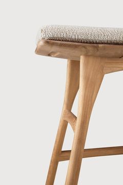 Osso outdoor stool - Natural - 50 x 33 x 51 cm (10S10358) by Ethnicraft - view 6