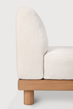 Monocle outdoor modular sofa - Natural, White - 83 x 83 x 72 cm (10S10411) by Ethnicraft - view 5