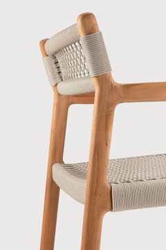 Jack Woven outdoor dining chair - Natural - 56 x 60 x 81 cm (10110224) by Ethnicraft - view 7