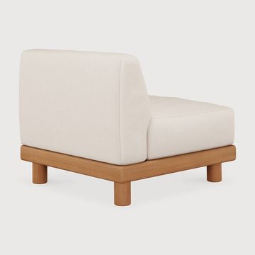 Monocle outdoor modular sofa - Natural, White - 83 x 83 x 72 cm (10S10411) by Ethnicraft - view 4