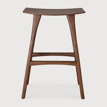 Osso bar stool - Brown - 57 x 33 x 80 cm (10110179) by Ethnicraft - view 2
