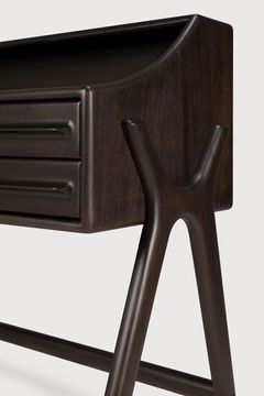 Flow desk - Rose brown - 140 x 55 x 95 cm (10135089) by Ethnicraft - view 5