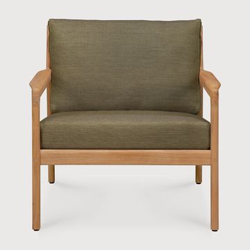 Jack outdoor lounge chair - Natural, Green - 76 x 90 x 74 cm (10S10431) by Ethnicraft - view 2