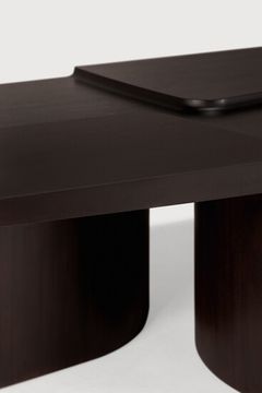 Brutalist coffee table - Rose brown - 143 x 75 x 37 cm (10135161) by Ethnicraft - view 7