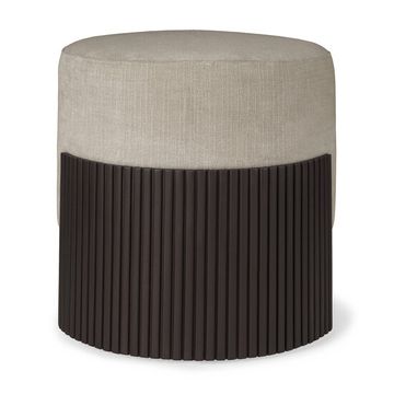 Roller Max pouf - Dark Brown - 45 x 44 x 46 cm (10135040) by Ethnicraft - view 3