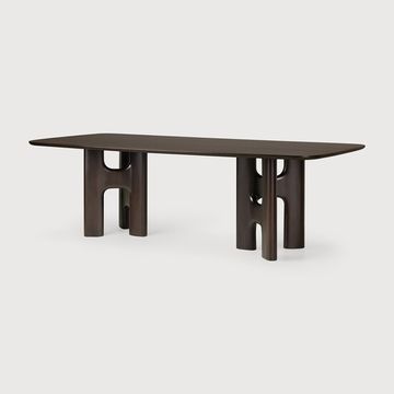Flow dining table - Rose brown - 250 x 113 x 76 cm (10135094) by Ethnicraft - view 2