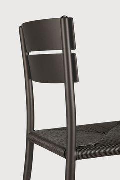 Elin outdoor dining chair - Dark Bronze - 45 x 51 x 84 cm (10160571) by Ethnicraft - view 5