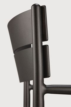 Elin outdoor dining chair - Dark Bronze - 52 x 57 x 84 cm (10160572) by Ethnicraft - view 5