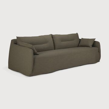 Weave sofa - Green - 244 x 95 x 75 cm (10121413) by Ethnicraft - view 2