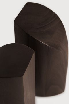 PI book ends - Dark Brown - 9 x 7 x 19 cm (10129780) by Ethnicraft - view 5