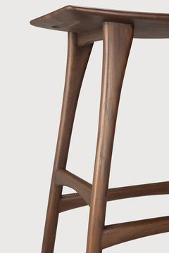 Osso counter stool - Brown - 57 x 33 x 67 cm (10110178) by Ethnicraft - view 5