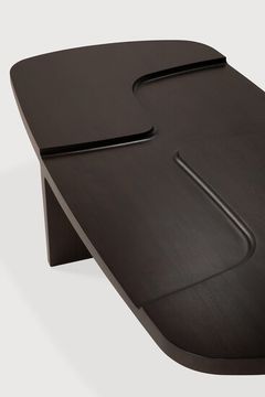 Brutalist coffee table - Rose brown - 143 x 75 x 37 cm (10135161) by Ethnicraft - view 4