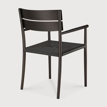 Elin outdoor dining chair - Dark Bronze - 52 x 57 x 84 cm (10160572) by Ethnicraft - view 4