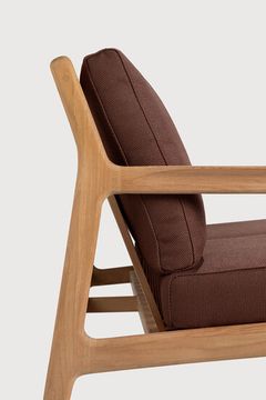 Jack outdoor sofa - Natural, Burgundy - 180 x 90 x 74 cm (10S10434) by Ethnicraft - view 4