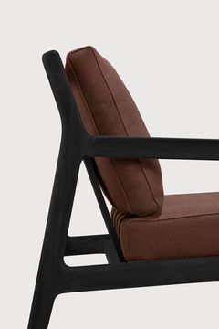 Jack outdoor lounge chair - Black, Burgundy - 76 x 90 x 74 cm (10S10432) by Ethnicraft - view 5