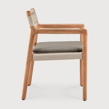 Jack Woven outdoor dining chair - Natural - 56 x 60 x 81 cm (10S10340) by Ethnicraft - view 3