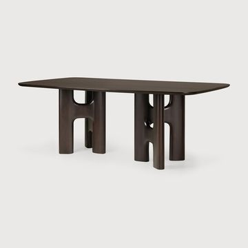 Flow dining table - Rose brown - 200 x 110 x 76 cm (10135092) by Ethnicraft - view 2
