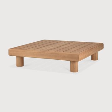 Monocle outdoor coffee table - Natural - 83 x 83 x 20 cm (10110409) by Ethnicraft - view 2