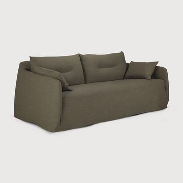 Weave sofa - Green - 200 x 95 x 75 cm (10121415) by Ethnicraft - view 2