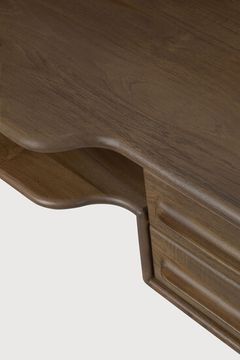 Flow desk - Wild brown - 140 x 55 x 95 cm (10110729) by Ethnicraft - view 6