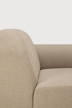 Bulky modular sofa - Almond - 95 x 95 x 75 cm (10121445) by Ethnicraft - view 5