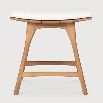 Osso outdoor stool - Off White, Natural - 50 x 33 x 51 cm (10S10356) by Ethnicraft - view 2