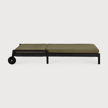Jack outdoor adjustable lounger - Black, Green - 216 x 84 x 34 cm (10S10345) by Ethnicraft - view 4
