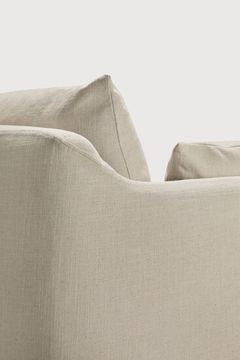Weave sofa - Bone - 200 x 95 x 75 cm (10121414) by Ethnicraft - view 3