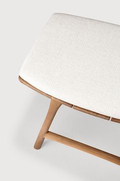 Osso outdoor stool - Off White, Natural - 50 x 33 x 51 cm (10S10356) by Ethnicraft - view 5