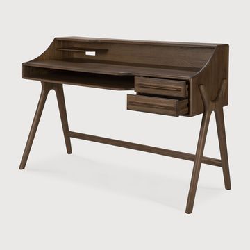 Flow desk - Wild brown - 140 x 55 x 95 cm (10110729) by Ethnicraft - view 3