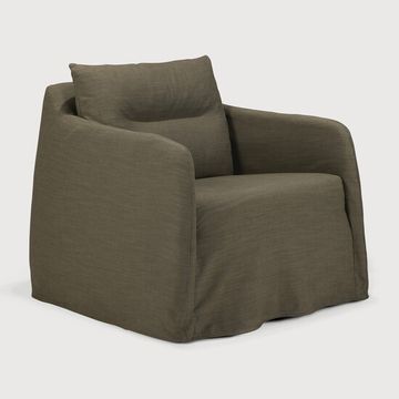 Weave lounge chair - Green - 80 x 87 x 75 cm (10121411) by Ethnicraft - view 2