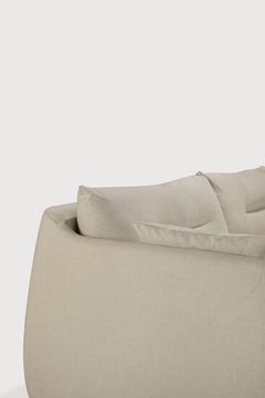 Weave sofa - Bone - 200 x 95 x 75 cm (10121414) by Ethnicraft - view 6