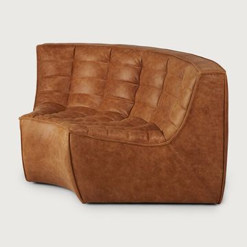 N701 modular sofa - Old Saddle - 120 x 120 x 76 cm (10120079) by Ethnicraft - view 2