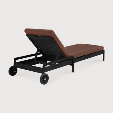 Jack outdoor adjustable lounger - Black, Burgundy - 216 x 84 x 34 cm (10S10344) by Ethnicraft - view 4