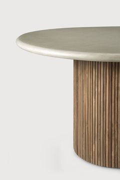 Roller Max outdoor dining table - Light Grey - 90 x 90 x 76 cm (10111215) by Ethnicraft - view 2