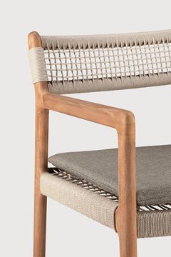 Jack Woven outdoor dining chair - Natural - 56 x 60 x 81 cm (10S10340) by Ethnicraft - view 6