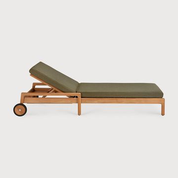 Jack outdoor adjustable lounger - Natural, Green - 216 x 84 x 34 cm (10S10335) by Ethnicraft - view 2