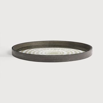 Beads mirror tray - 61 x 61 x 4 cm (10120373) by Ethnicraft - view 2