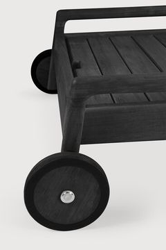 Jack outdoor adjustable lounger frame - Black - 216 x 84 x 34 cm (10110243) by Ethnicraft - view 4