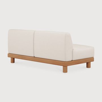 Monocle outdoor modular sofa - Natural, White - 166 x 83 x 72 cm (10S10412) by Ethnicraft - view 4