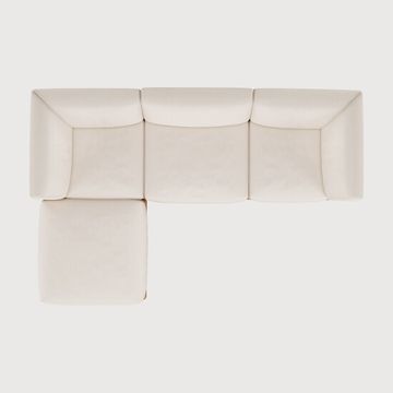 Monocle outdoor modular sofa set - Natural - 249 x 166 x 72 cm (10S22216) by Ethnicraft - view 2