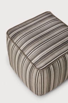 Zahara outdoor pouf - Grey - 50 x 50 x 45 cm (10120183) by Ethnicraft - view 3