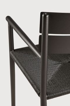 Elin outdoor dining chair - Dark Bronze - 52 x 57 x 84 cm (10160572) by Ethnicraft - view 6