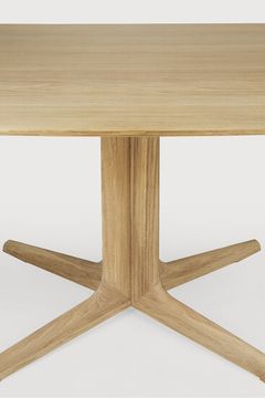 Corto dining table - Natural - 150 x 150 x 76 cm (10150997) by Ethnicraft - view 5