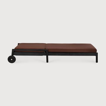 Jack outdoor adjustable lounger - Black, Burgundy - 216 x 84 x 34 cm (10S10344) by Ethnicraft - view 3
