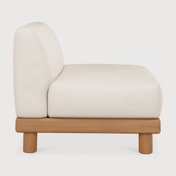 Monocle outdoor modular sofa - Natural, White - 83 x 83 x 72 cm (10S10411) by Ethnicraft - view 3