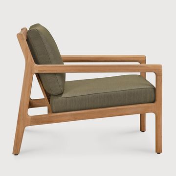 Jack outdoor lounge chair - Natural, Green - 76 x 90 x 74 cm (10S10431) by Ethnicraft - view 3