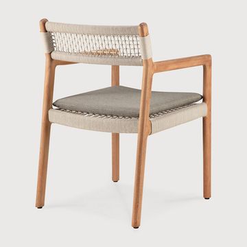 Jack Woven outdoor dining chair - Natural - 56 x 60 x 81 cm (10S10340) by Ethnicraft - view 4