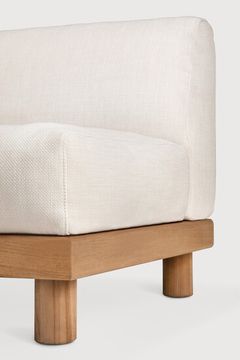 Monocle outdoor modular sofa set - Natural, White - 249 x 166 x 72 cm (10S22212) by Ethnicraft - view 2